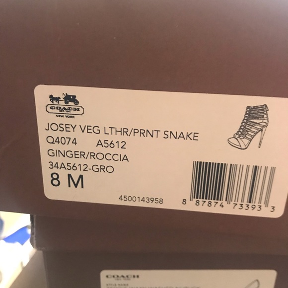 Coach Josey Sandal Heel GUC Size 8 - Picture 2 of 8